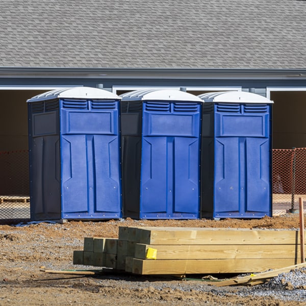 what is the maximum capacity for a single portable toilet in Fall River Mills CA